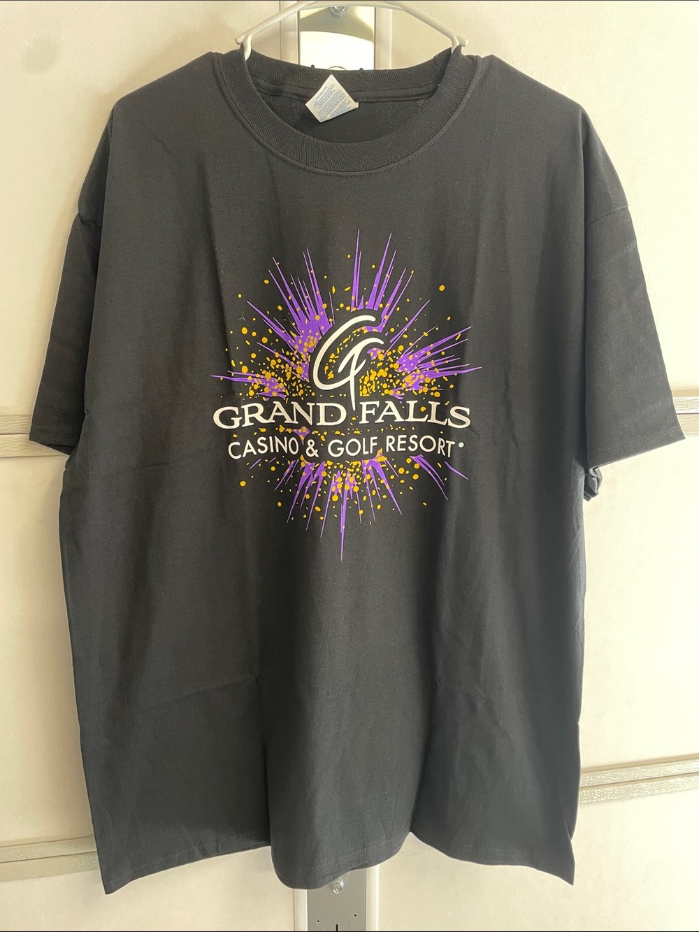 Black Graphic T-Shirt Grand Falls Casino & Golf Resort XL Cotton Collectors Tee